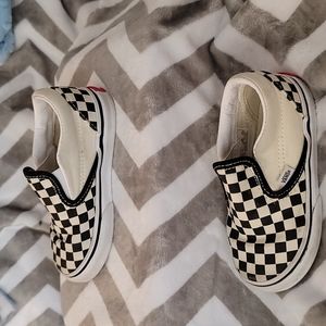 Checkered pattern vans